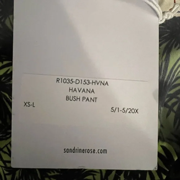 Sandrine Rose x Free People Havana Hawaiian Bush Pant. Size S. I - Picture 5 of 6